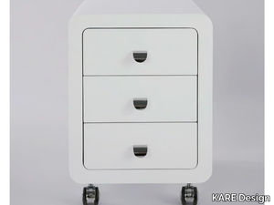 WHITE CLUB - MDF office drawer unit with castors _ KARE Design