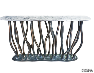 ALLANA K1027 - Oval Carrara marble console table _ KARPA