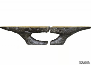 POMPEIA - Oval fiberglass console table _ KARPA