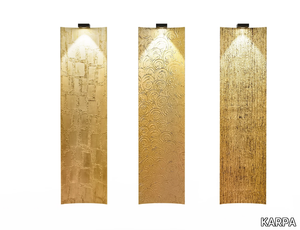 TILES KC 020a/b - Gold leaf wall lamp _ KARPA