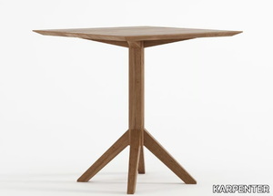 NOUVEAU BISTRO - Square solid wood dining table _ KARPENTER