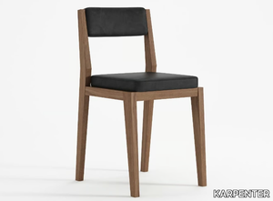 NOUVEAU BISTRO - Upholstered solid wood restaurant chair _ KARPENTER