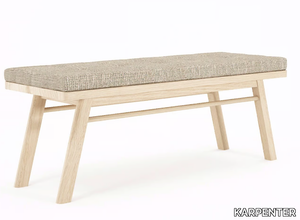 CIRCA17 - Upholstered wooden and fabric bench _ KARPENTER