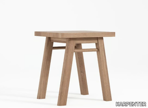 CIRCA17 - Low solid wood stool _ KARPENTER