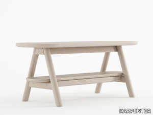 CURBUS - Solid wood coffee table with storage space _ KARPENTER