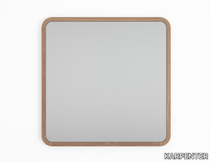 EAST BATH - Framed wall-mounted teak bathroom mirror _ KARPENTER