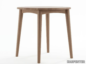 GRASSHOPPER - Round solid wood dining table _ KARPENTER