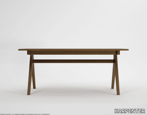 TRIBUTE OUTDOOR - Rectangular teak table _ KARPENTER