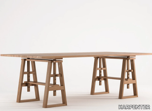 TRESTLE - Rectangular wooden table _ KARPENTER