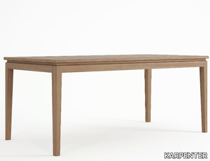 TWENTY TWENTY - Rectangular solid wood dining table _ KARPENTER