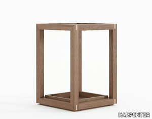 UP & DOWN - Square wooden coffee table with tray _ KARPENTER