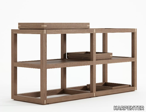 UP & DOWN HORIZONTAL II - Open wooden shelving unit _ KARPENTER