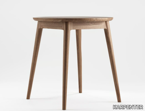 VINTAGE - Round solid wood table _ KARPENTER