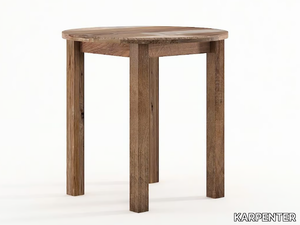 ORGANIK - Round reclaimed wood dining table _ KARPENTER