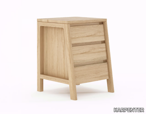 CIRCA17 - Wooden bedside table with drawers _ KARPENTER