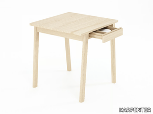 CIRCA17 - Square wooden table with drawers _ KARPENTER