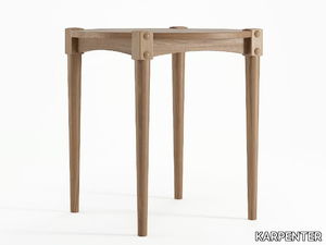 KATCHWORK - Round solid wood dining table _ KARPENTER