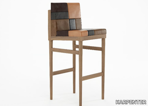 KATCHWORK - Solid wood barstool _ KARPENTER