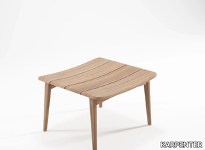 GRASSHOPPER OUTDOOR - Low teak stool _ KARPENTER