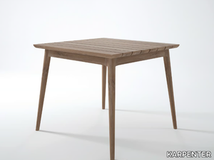 VINTAGE OUTDOOR - Square teak garden table _ KARPENTER