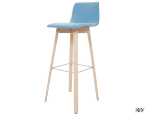 MAVERICK - Upholstered barstool with back _ KFF