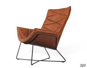 NEST - Upholstered leather armchair _ KFF