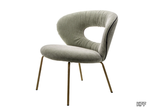 ALICE - Upholstered fabric easy chair with armrests _ KFF