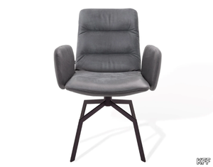 ARVA LIGHT - Swivel upholstered chair with armrests _ KFF