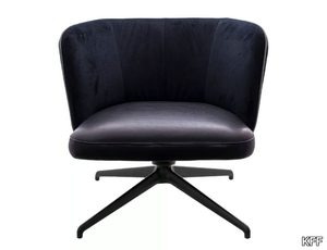 GAIA LINE LOUNGE - Upholstered with 4-spoke base easy chair _ KFF