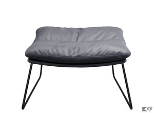 ARVA LOUNGE - Sled base upholstered footstool _ KFF