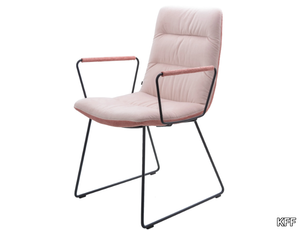 ARVA LIGHT - Sled base chair with armrests _ KFF