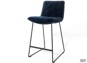 ARVA STITCH - Sled base fabric stool with footrest _ KFF