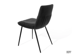 FAYE CASUAL - Side chair with 4-leg-metal-frame conical _ KFF