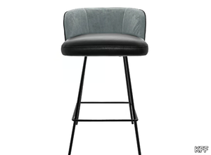 GAIA LINE - Counter stool with back and footrest _ KFF