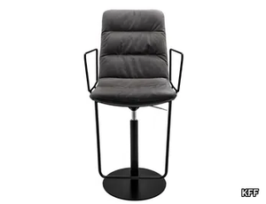 ARVA LIGHT - Barstool height-adjustable with armrests _ KFF