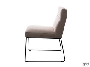 D-FINE - Side chair with tubular steel skid frame _ KFF