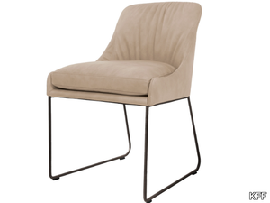 YOUMA CASUAL - Sled base upholstered restaurant chair _ KFF