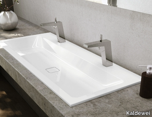 CONO DOUBLE - Inset double enamelled steel washbasin _ Kaldewei