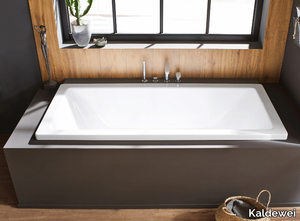 CONODUO - Rectangular enamelled steel bathtub _ Kaldewei