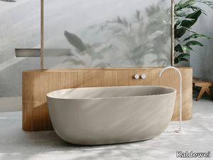 MEISTERSTÜCK OYO DUO - Freestanding oval enamelled steel bathtub _ Kaldewei