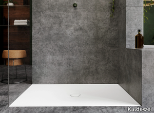 SCONA - Flush fitting rectangular enamelled steel shower tray _ Kaldewei