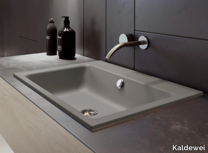 PURO - Inset enamelled steel washbasin _ Kaldewei