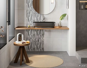 PASSION - Porcelain stoneware wall/floor tiles with concrete effect _ Kale