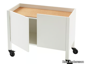 UPPER - MDF office storage unit with castors _ Karl Andersson