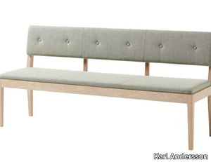 FACILE - Upholstered fabric bench seating _ Karl Andersson