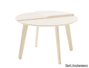 TERRANE - Round wooden coffee table _ Karl Andersson