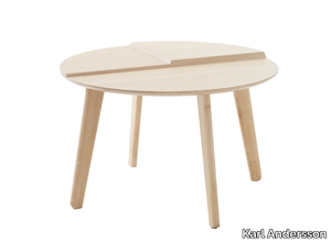 TERRANE - Round wooden coffee table _ Karl Andersson