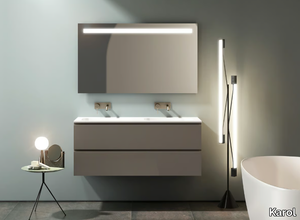 SIGNATURE 06 - Double wall-mounted vanity unit with mirror _ Karol