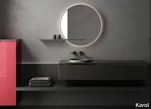 TOSCA 03 - Single wall-mounted vanity unit with drawers _ Karol