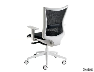 KUPER EASY MESH - Swivel office chair with armrests with 5-Spoke base _ Kastel